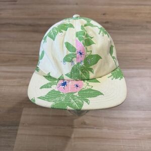 Obey Brainiac 6 Panel Strapback Cap Floral Bug AOP Dad Hat Streetwear Gorpcore